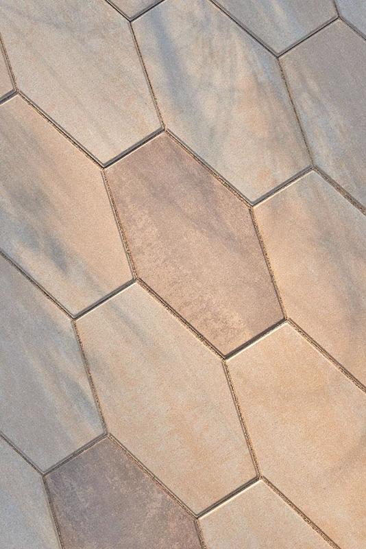 Patio paver slabs Hexa dalle de patio F 2020 U S075 D S C1347