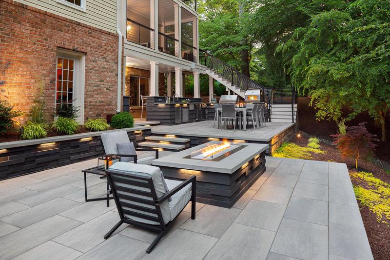 Patio paver slabs Blu Grande Smooth dalle de patio 2022 U S103 Patomac Falls V A Q3 C0795