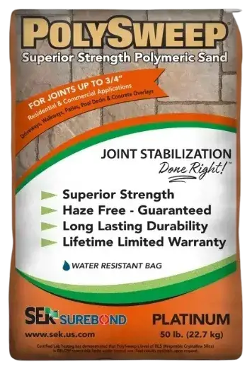 Sable polymère SEK Surebond PolySweep, sac de 50 lb