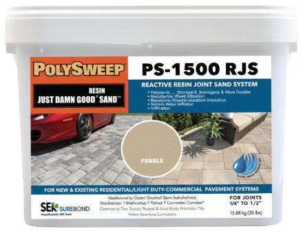 Sable à joints à base de résine SEK Surebond PolySweep PS-1500 RJS, seau