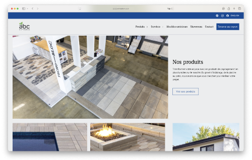 Exemple de page de destination Techo-Bloc utilisée pour des campagnes numériques payantes.