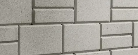 Raffinato Wall Block by Techo-Bloc in Greyed Nickel, featuring a smooth, modern finish and clean lines for minimalist walls.