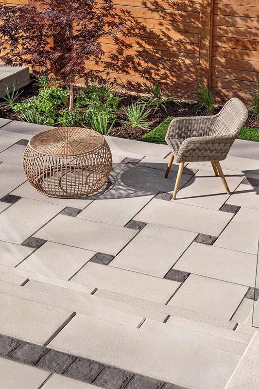 Blu Grande Smooth Patio Slabs Techo Bloc Techo Bloc