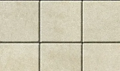 Industria Smooth paver by Techo-Bloc in Beige Cream, arranged in a crisp, architectural grid layout.