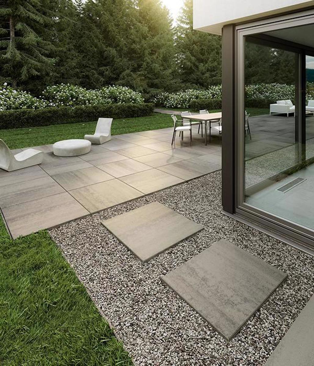 Techo bloc our brand backyard patio large slabs grey bloc 9