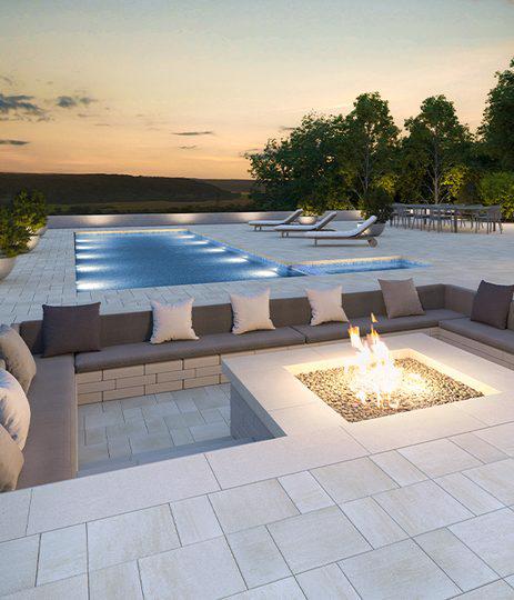 Techo Bloc 2021 design ideas by style modern pool fire place backyard