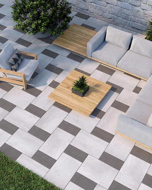 Patio paver slabs Para Smooth dalle de patio Primer Techo Bloc Series 2020 042 Para