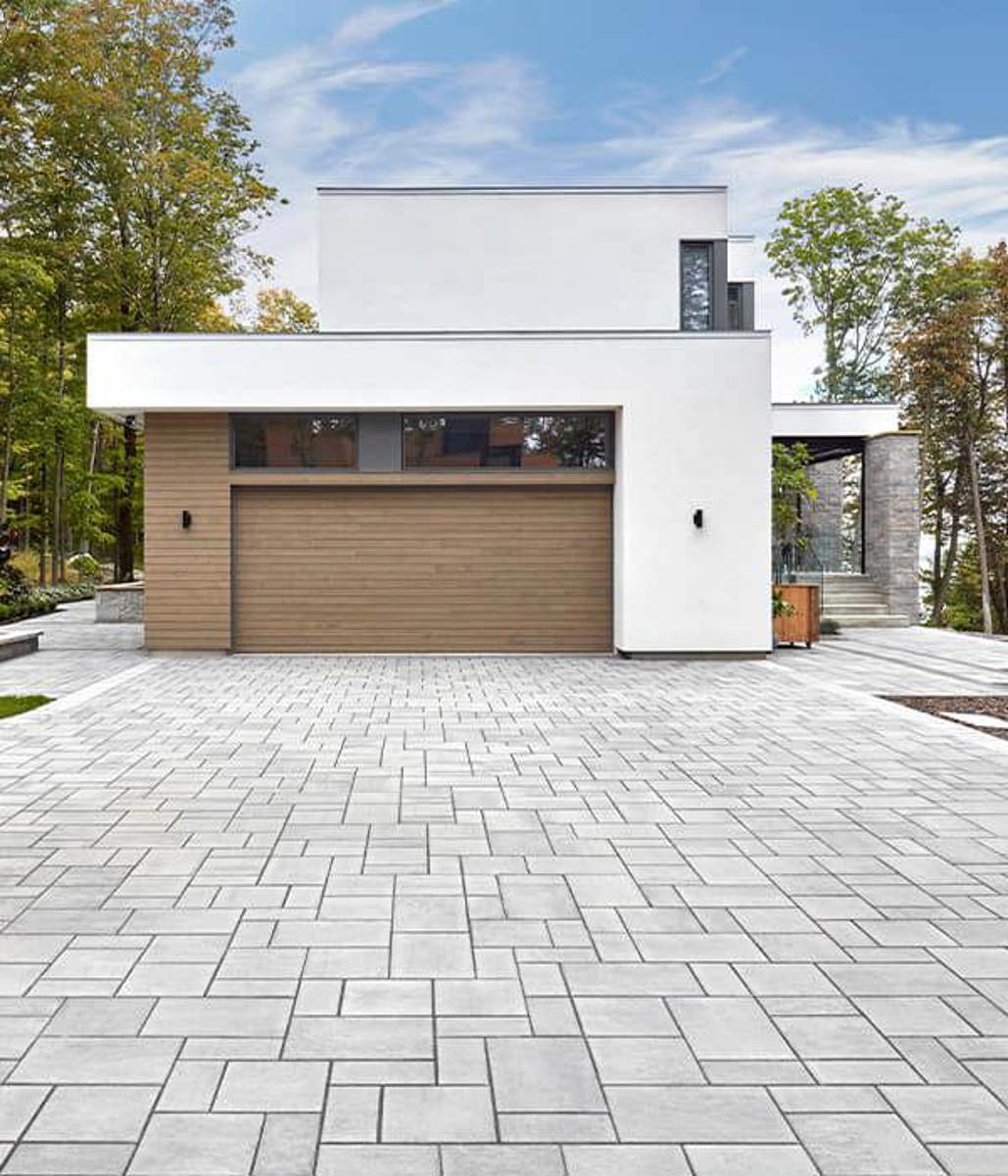 Techo bloc by space driveways front yard entrance pavers grey 5 (1)