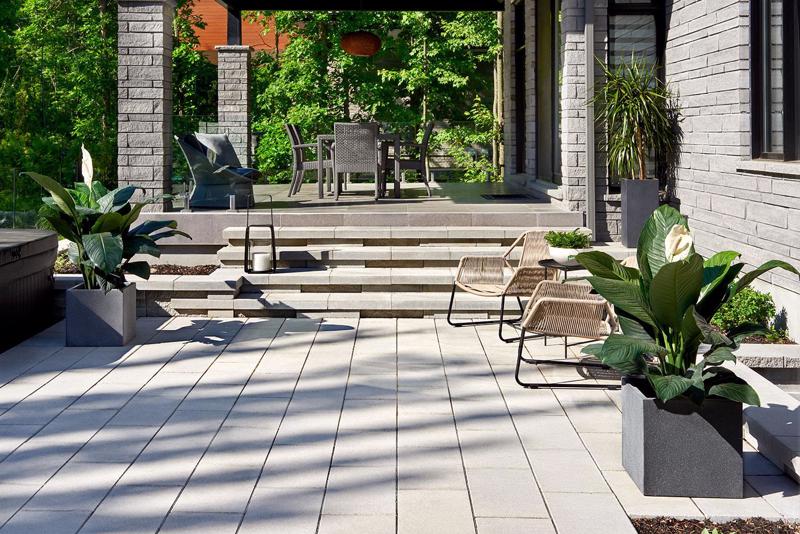 Patio paver slabs Blu Grande Smooth dalle de patio F V3 2020 C A054 D S C2324