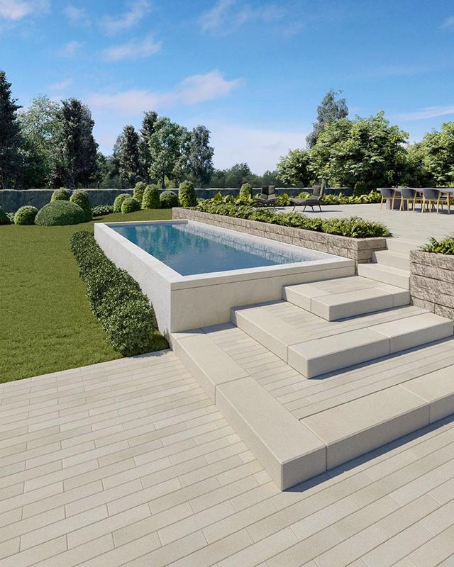 Pavers Industria Smooth Paver pavés Primer Techo Bloc Series 2020 019 Raffinato Rocka Industria