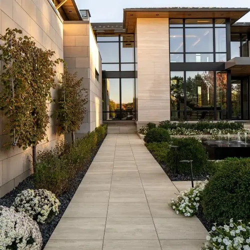 Walkway pavers and slabs