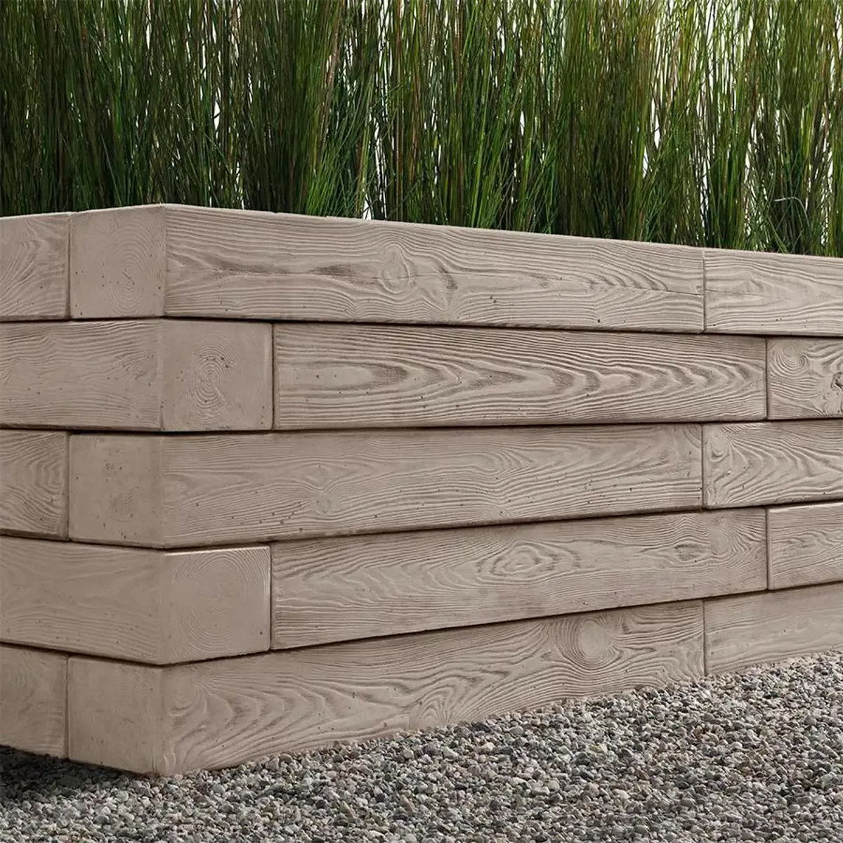 Swatch of Techo-Bloc Borealis Wall in Hazelnut Brandy showing its warm wood-look texture.