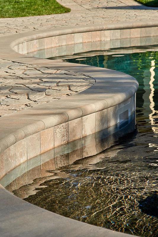 Pool coping Bullnose Smooth couronnement de piscine F 2020 U S068 D S C8219