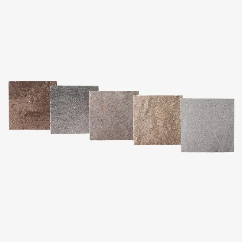 Slate paver sample box with authentic natural stone texture options