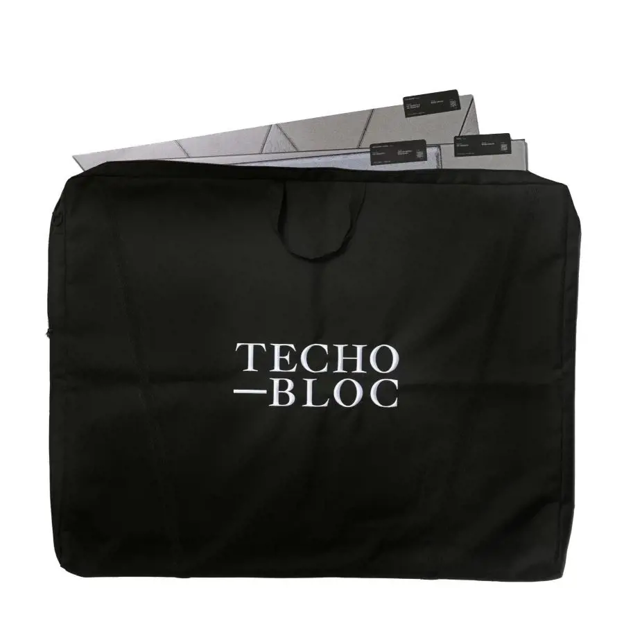 Mix & Match Sample Kit in a Techo-Bloc branded carrying bag.