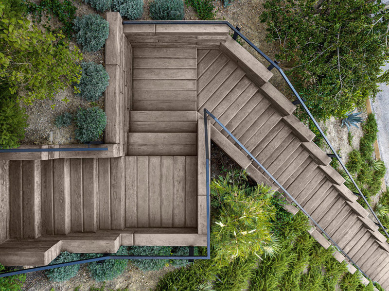Commercial outdoor steps and stairs Borealis step marches exterieurs 023 U S126 C A D J I 0441