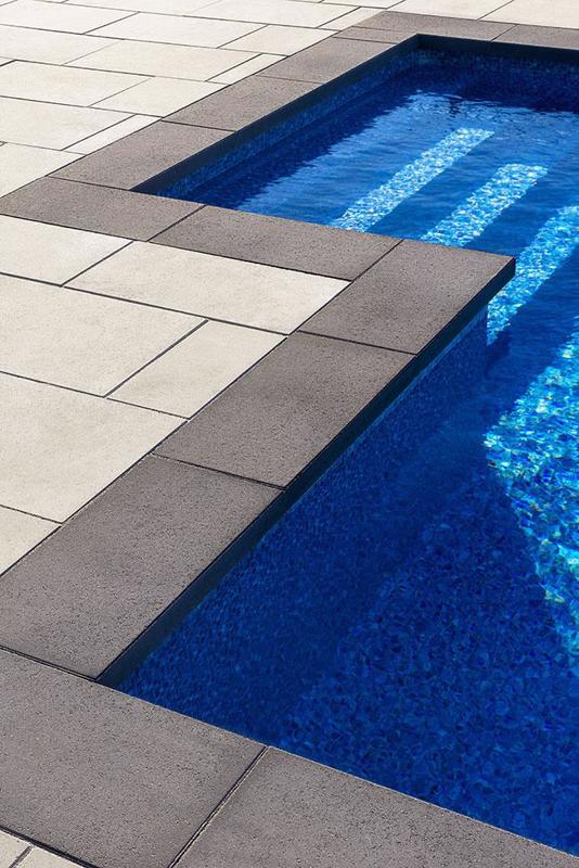 Modern wall caps and pool coping Raffinato Cap couronnement et contour de piscine moderne 2019 C A018 6454 F