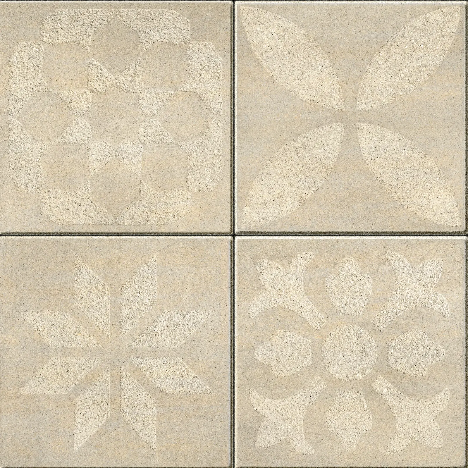 Industria Flora Slab in HD² Smooth Beige Cream