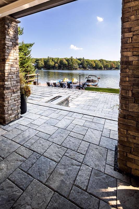 M A I N patio paver slabs Blu 45 slate dalle de patio A00430 05 733