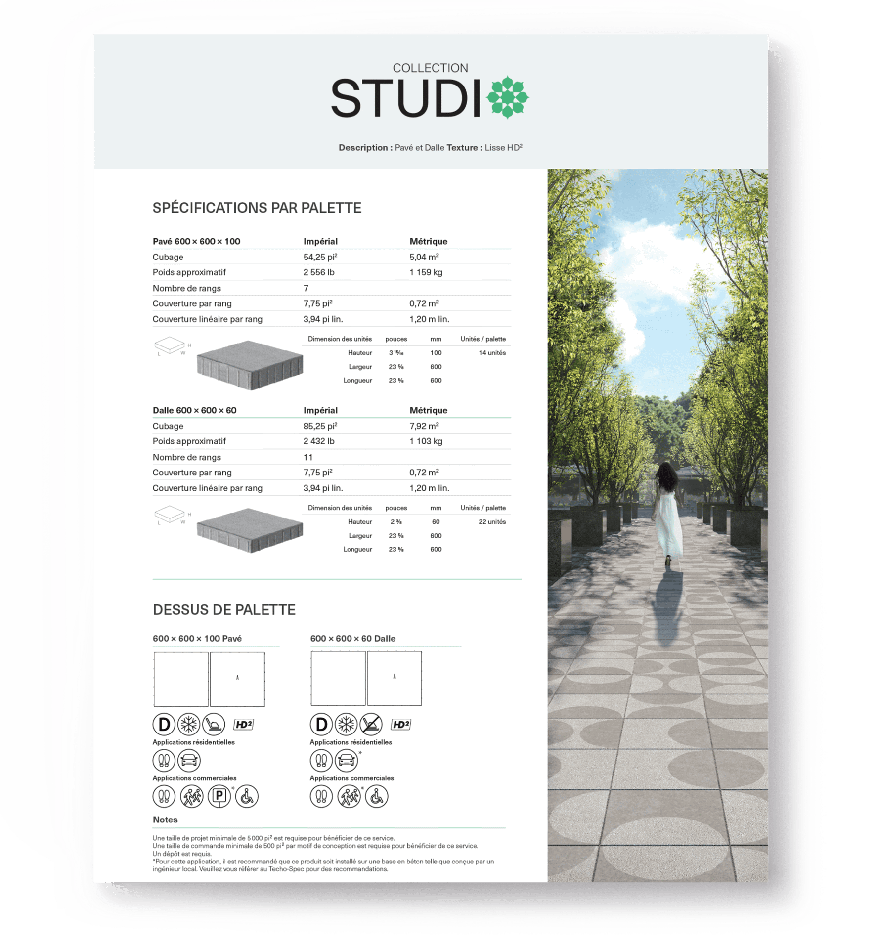Studio Collection Spec Sheet