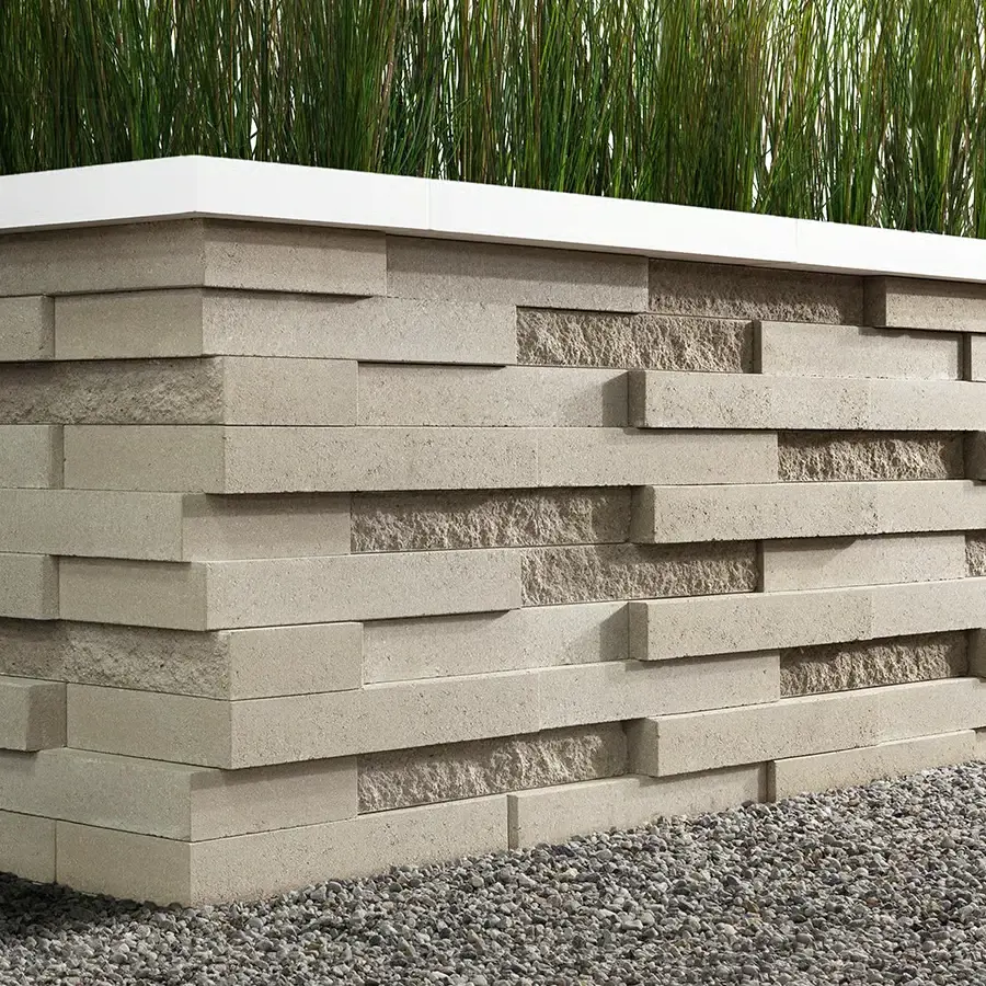 Swatch of Graphix Walls in Beige Cream with dimensional linear texture.