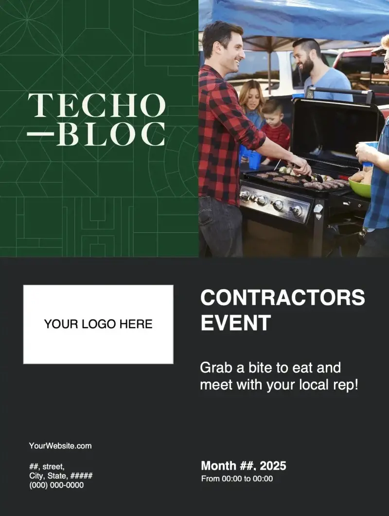 Download editable flyer: Contractor Events.