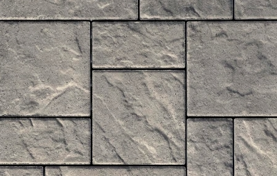 Blu 80 Slate paver by Techo-Bloc with deep slate texture and Greyed nickel color for bold outdoor surfaces.