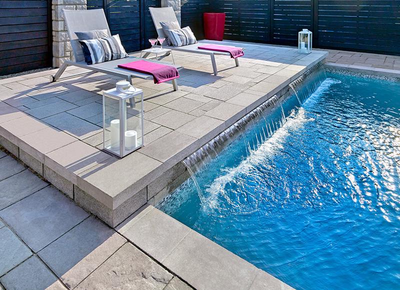 modern wall caps and pool coping Prima Polished couronnement et contour de piscine moderne 00988 0412 