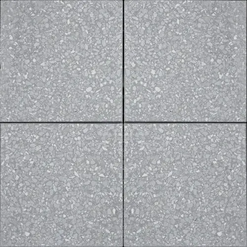Échantillon de couleur terrazzo Techo-Bloc Gris Pierre de Lune aux tons gris équilibrés et granulats naturels