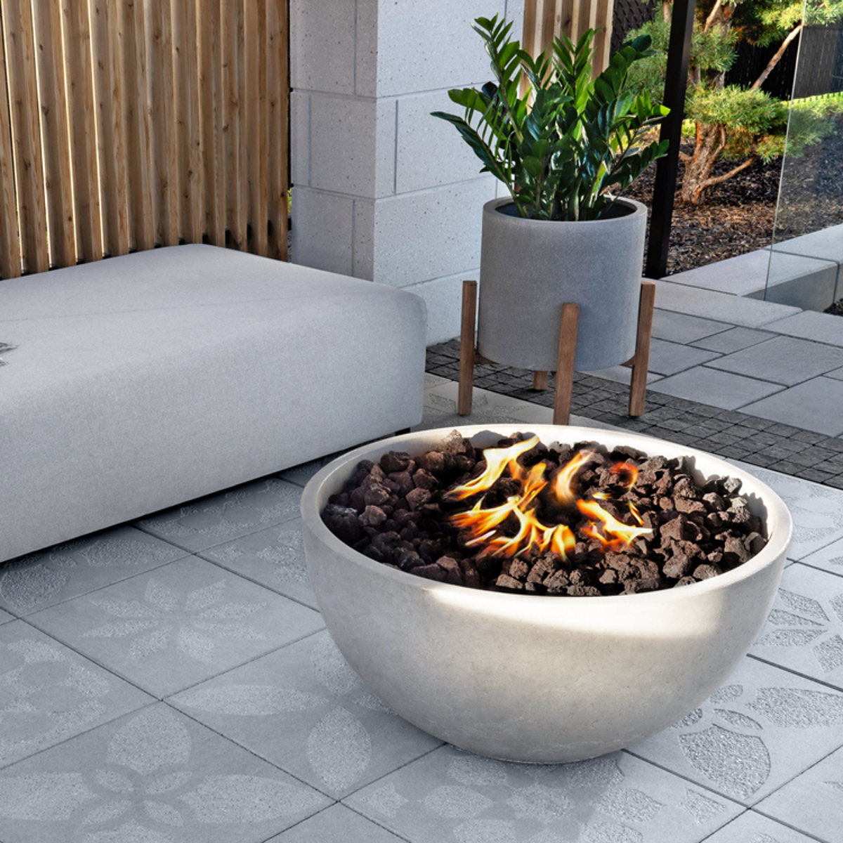 M A I N outdoor firepit Lumi Fire Pit foyer extérieur 2023 C A154 Flora