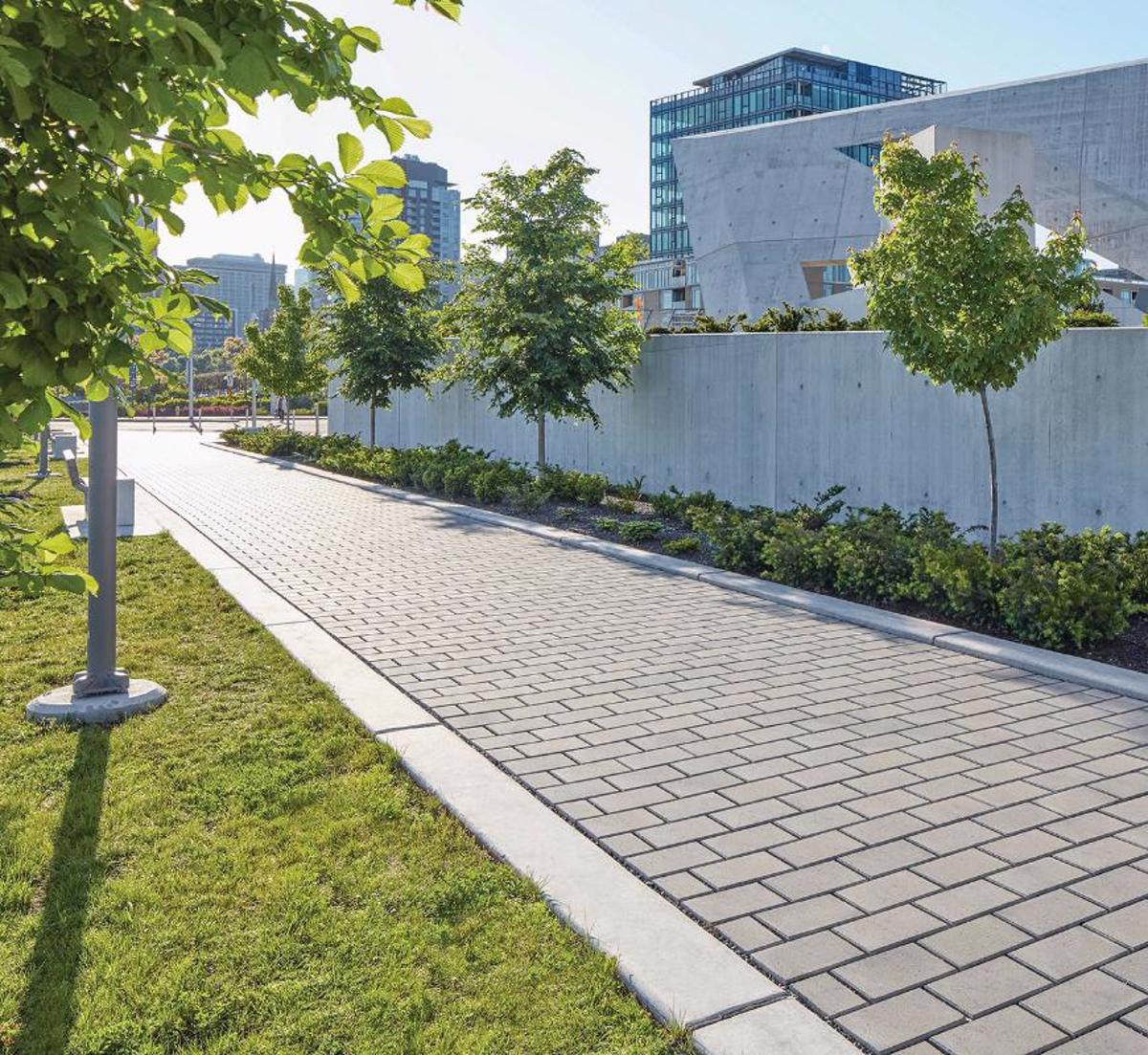 Techo bloc walkway commercial pavers grey homepage S P blog 4 E N F R