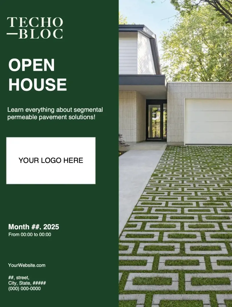 Download editable flyer: Open House.