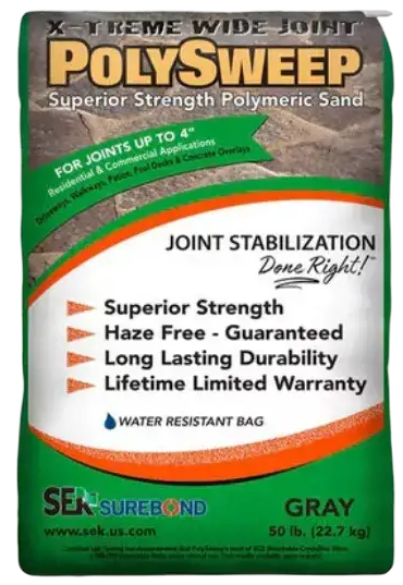 Sable polymère pour joints larges SEK Surebond PolySweep X-Treme, sac de 50 lb