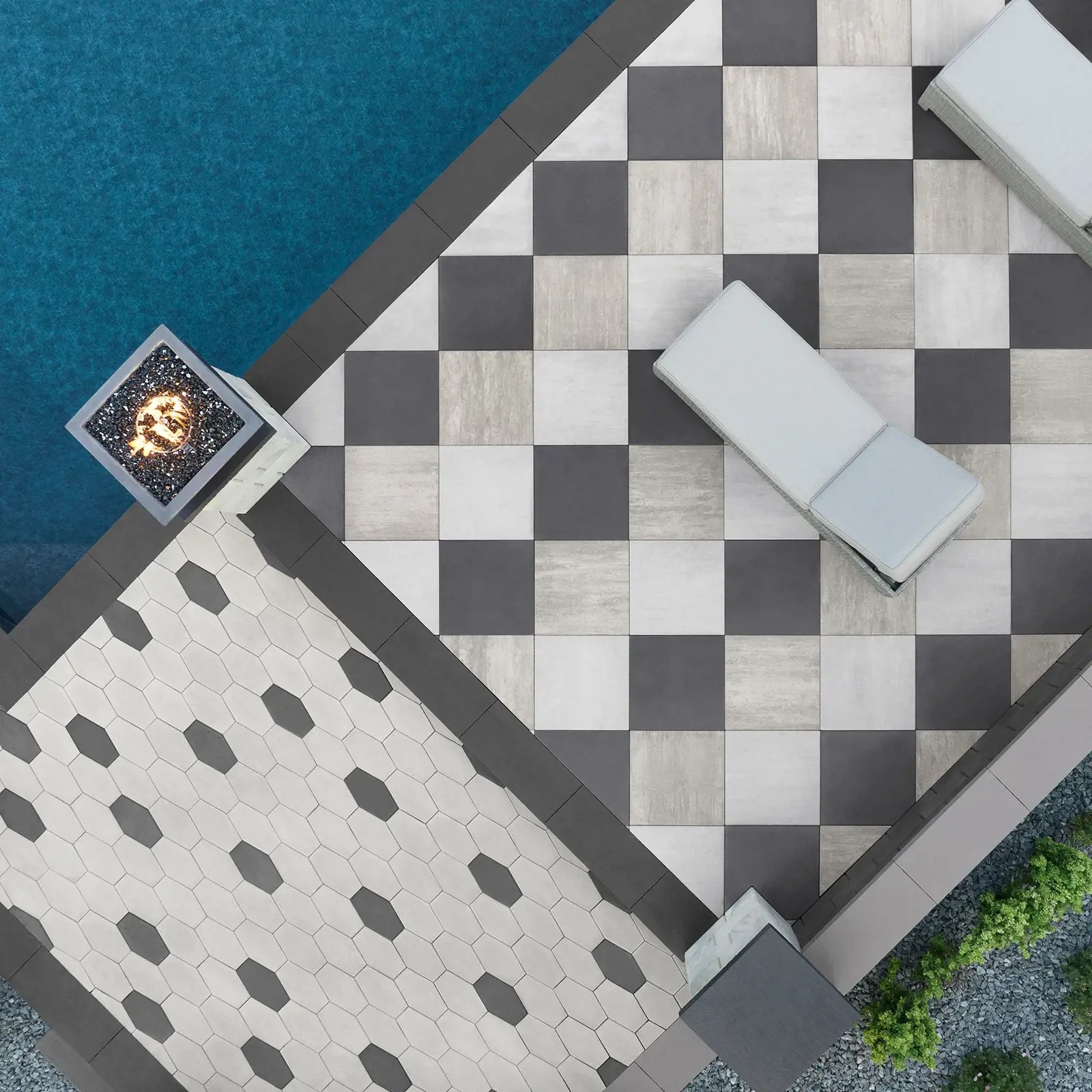 HEXA 60 SLAB SMOOTH HD² GREYED NICKEL | Techo-Bloc