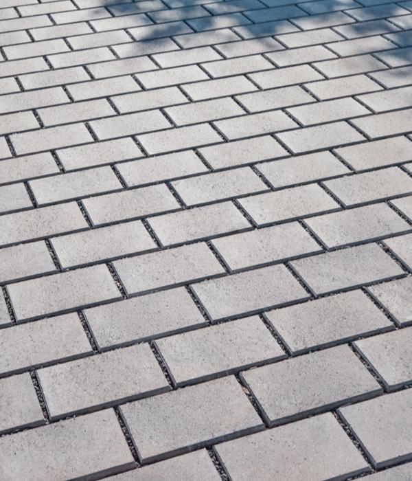 Techo bloc permeable pavement commercial walkway pavers rectangle grey img3