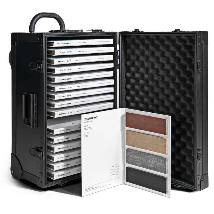 Techo Bloc Sample Suitcase