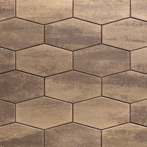 Techo-Bloc Hexa 60 Slab Chestnut Brown