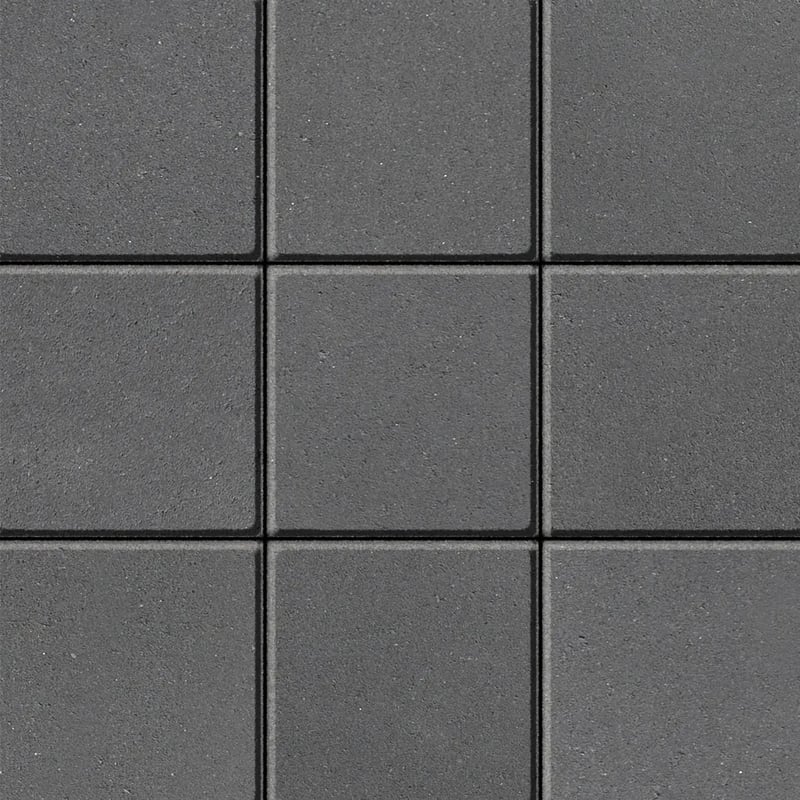 Techo-Bloc Industria Smooth Paver Onyx Black, displayed as a clean square tile layout.