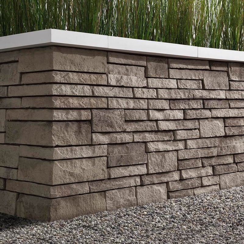 Techo-Bloc Prescott Wall Rock Garden Brown 9068
