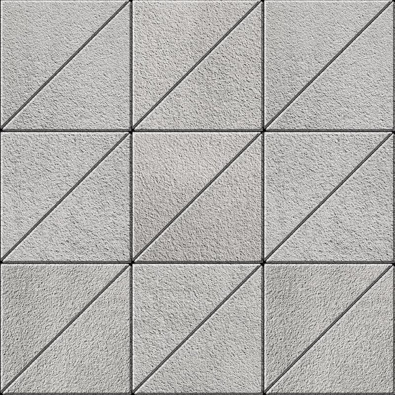 Techo-Bloc Industria Triangle Granitex Paver Greyed Nickel
