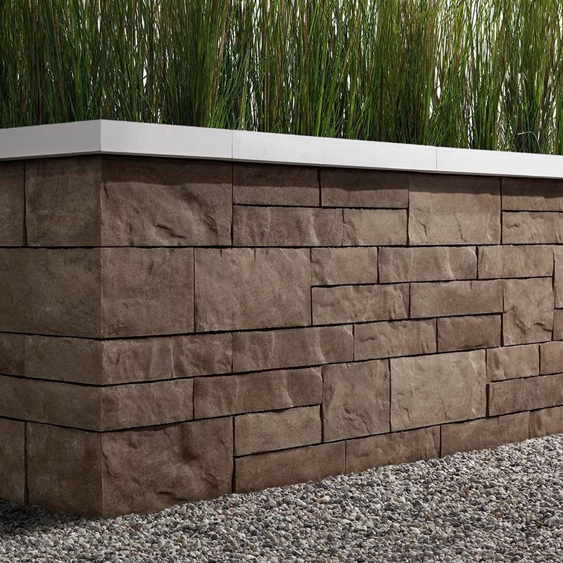 Techo-Bloc Brandon Wall Chestnut Brown