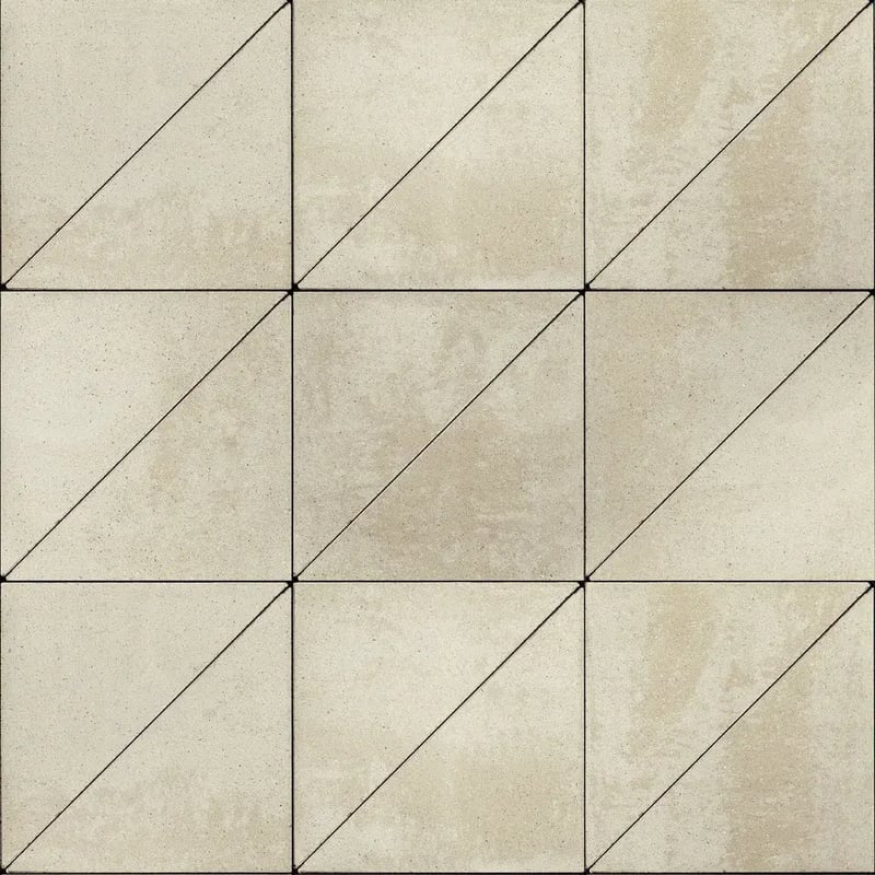 Techo-Bloc Industria Triangle Polished Paver Beige Cream