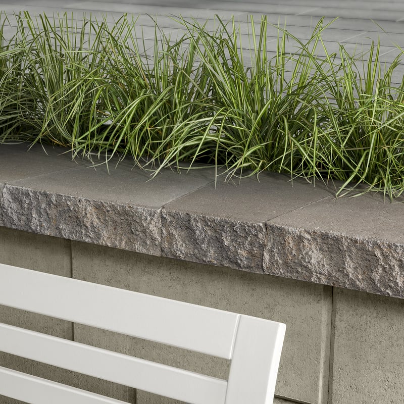 Techo-Bloc Architectural Cap Champlain Grey 9533