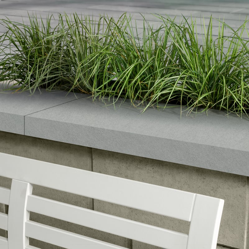 Techo-Bloc Sandstone Cap Grey Smooth