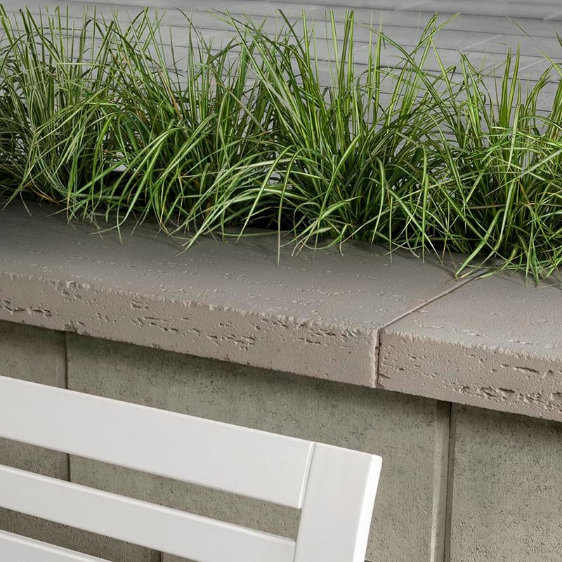 Techo-Bloc Travertina Raw Cap Rock Garden Brown 9450