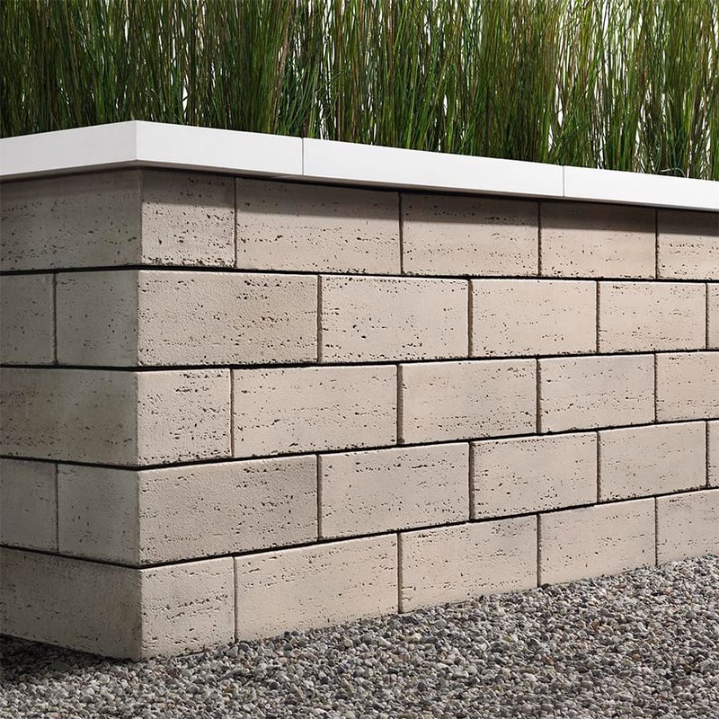 Techo-Bloc Travertina Raw Wall Rock Garden Brown 9044