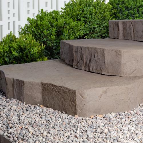 Techo-Bloc Maya Steps Rock Garden Brown