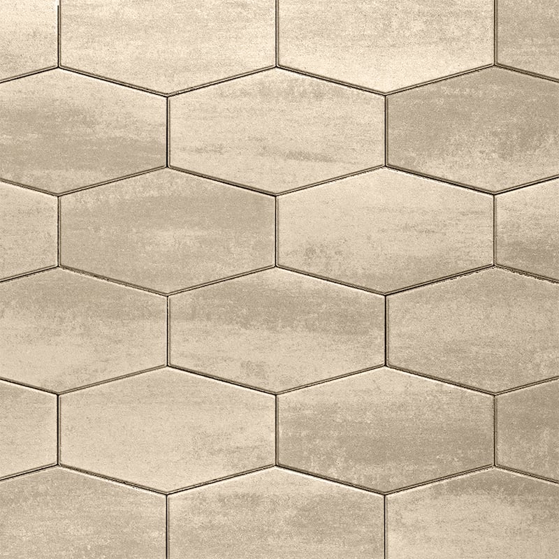 Techo-Bloc Hexa 60 Slab Caffè Crema
