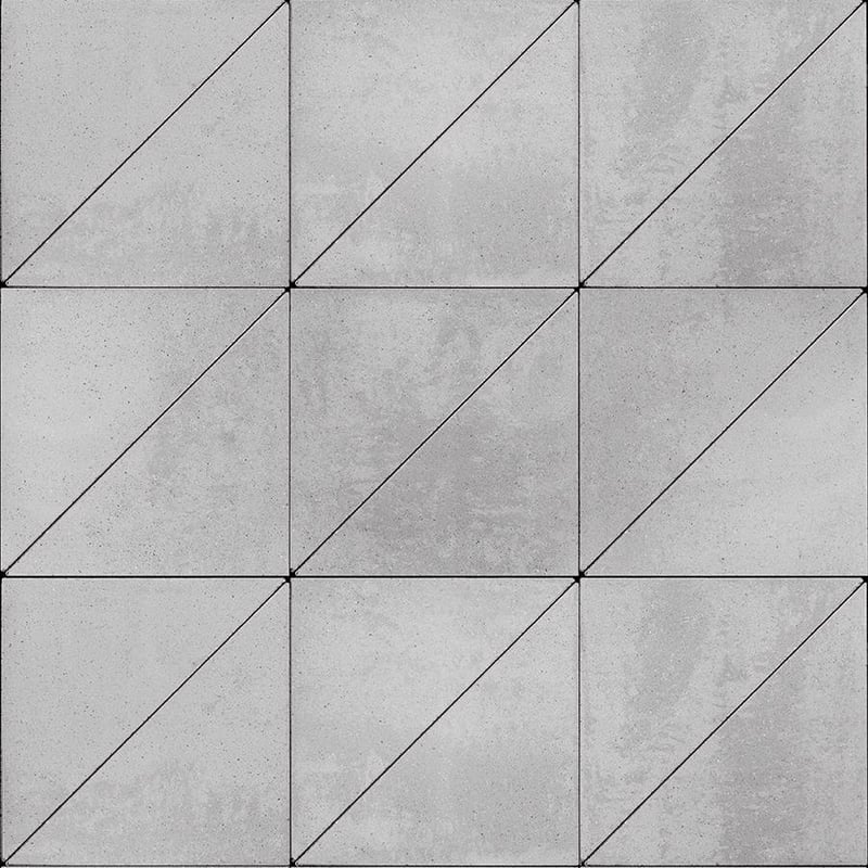 Techo-Bloc Industria Triangle Polished Paver Greyed Nickel