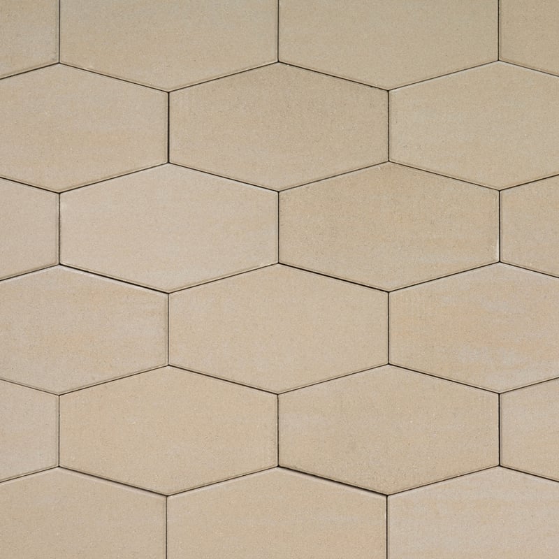 Techo-Bloc Hexa 60 Slab Beige Cream